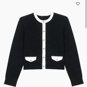 Maje Rhinestone Cardigan Size 1/S